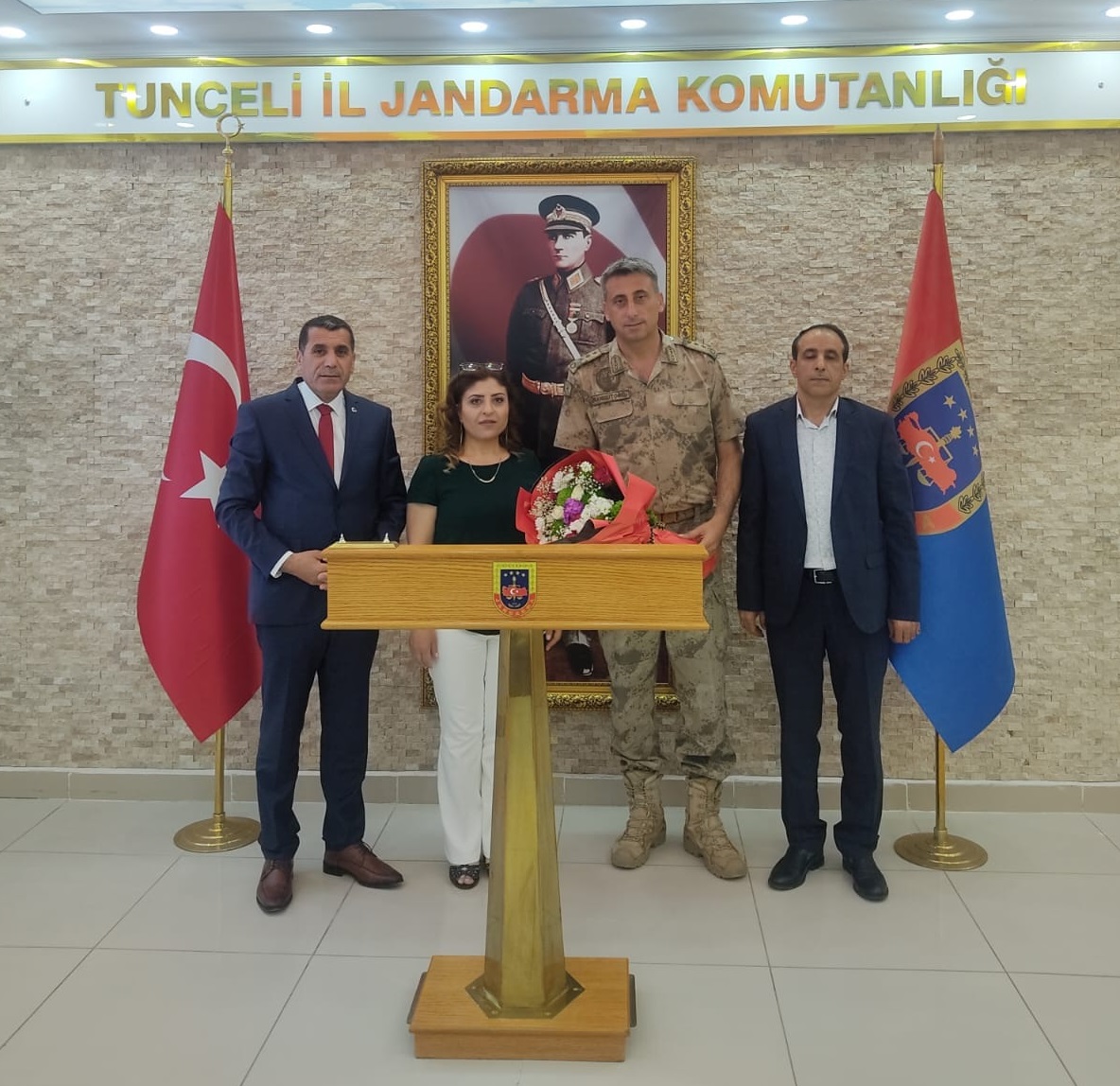 Jandarmamızın 184. kuruluş yıl dönümü dolayısıyla Tunceli İl jandarma Alay komutanlığını ziyarette bulunduk